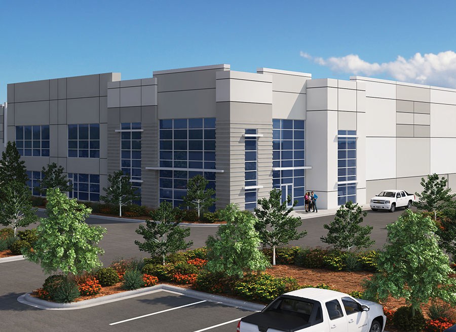 Industrial Building Rendering