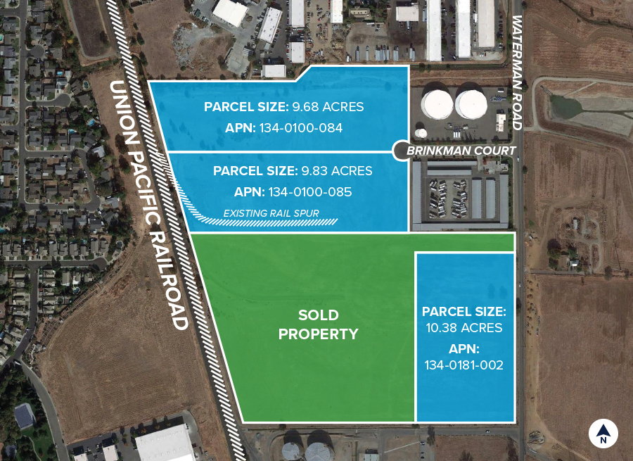 10000 Waterman Road aerial Land