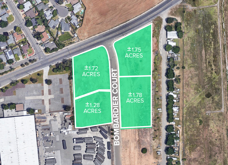Aerial of parcels on Old Placerville Road